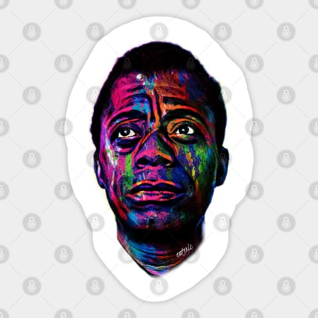 BHM: James Baldwin Sticker by Esoteric Fresh 